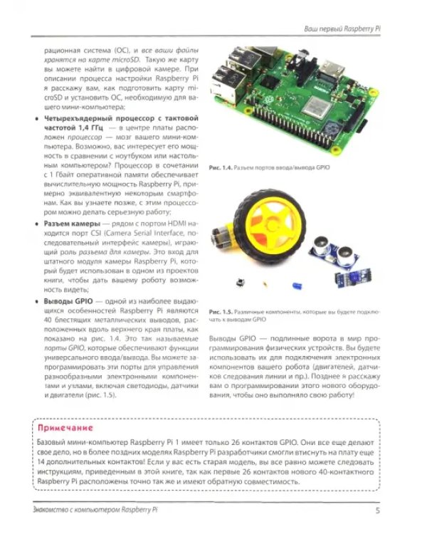 Робототехника на Raspberry Pi для юных конструкторов и программистов