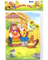 Пазл "Курочка Ряба", 12 элементов