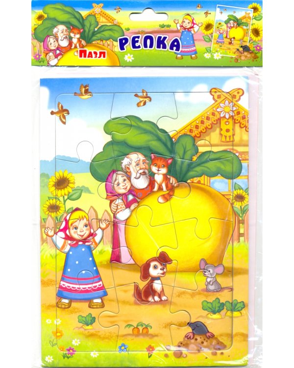 Пазл "Репка", 12 элементов