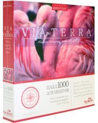 Пазл. Розовый фламинго, 1000 элементов