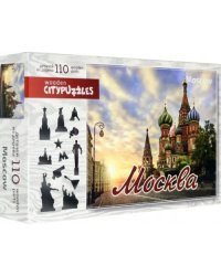 Фигурный деревянный пазл. Москва, 101 элемент