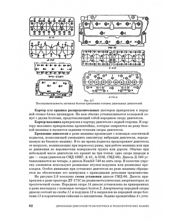 Дизельные двигатели транспортных и технологических машин. Учебное пособие для СПО
