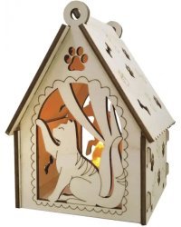Домик с подсветкой "Кот - пёс", 8 деталей