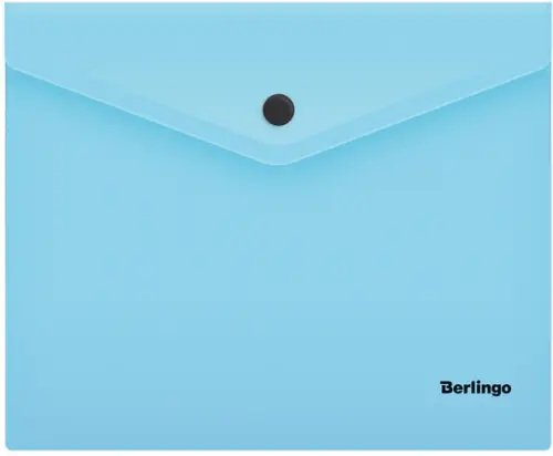 Папка на кнопке &quot;Instinct&quot;, А5+, 180 мкм, аквамарин