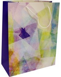 Пакет подарочный &quot;Яркая абстракция&quot;, 26,4х32,7х13,6 см