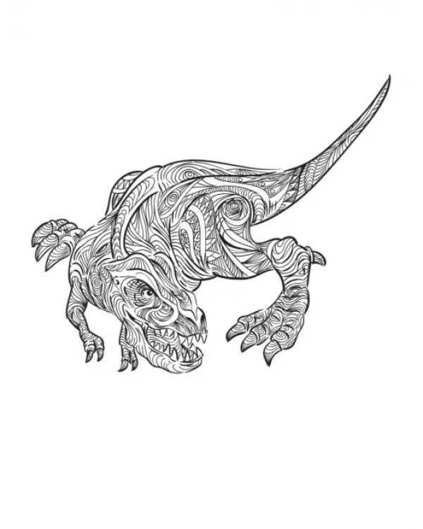 Dino. Творческая раскраска удивительных динозавров