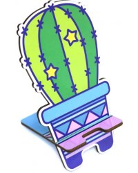 Сборная модель "Подставка для телефона. Кактус", 16,5х7 см