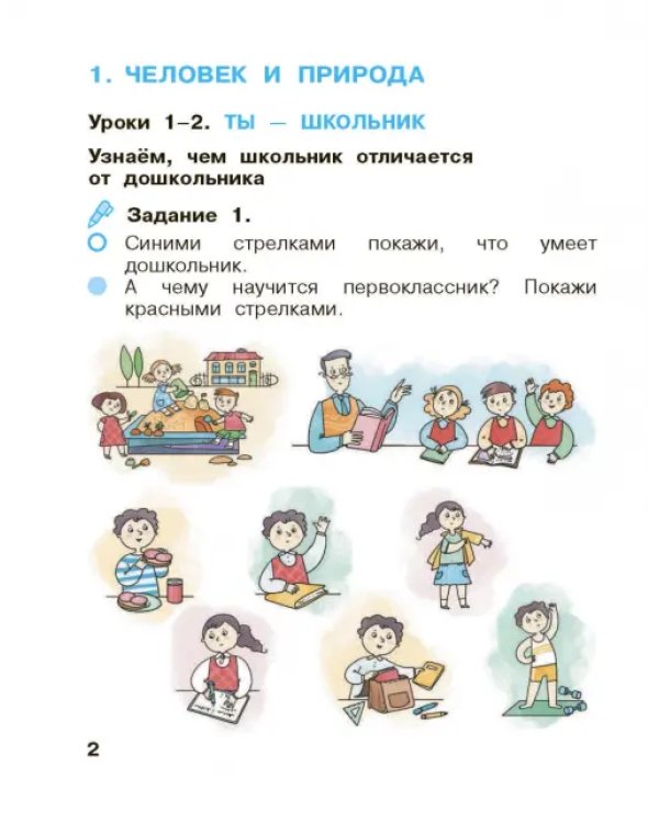 Окружающий мир. 1 класс. Рабочая тетрадь. В 2-х частях. Часть 1