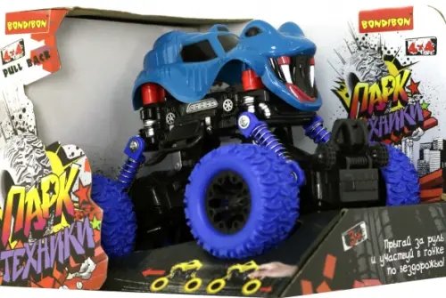 Инерционный джип на пружинной подвеске. Парк техники Инерционный джип на пружинной подвеске. Парк техники