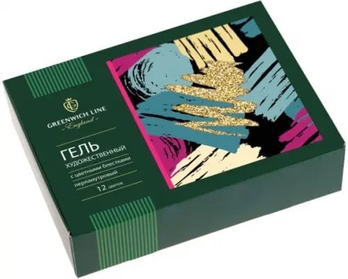 Гель с блестками "Ассорти", 12 цветов по 20 мл Гель с блестками "Ассорти", 12 цветов по 20 мл