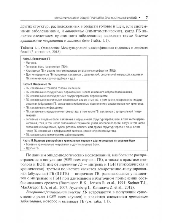 Первичные головные боли в практике невролога и терапевта
