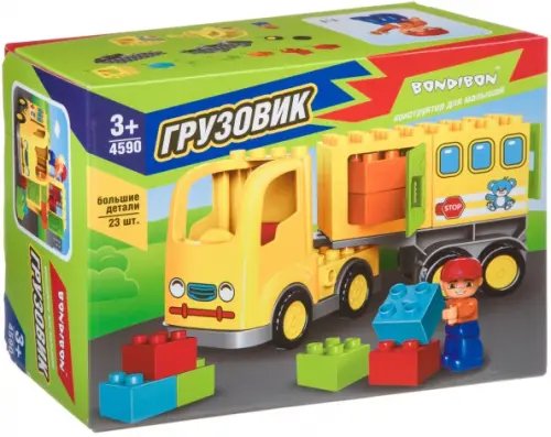 Конструктор. Грузовик, 32 большие детали Конструктор. Грузовик, 32 большие детали