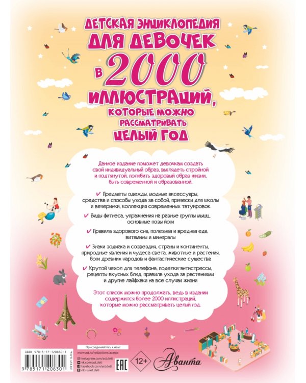 Детская энциклопедия для девочек в 2000 иллюстр.