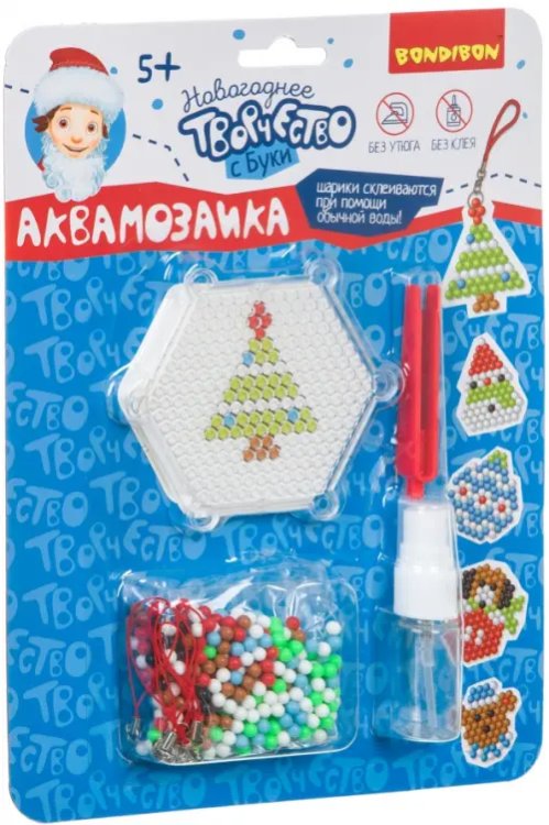 Новогодняя аквамозаика с Буки Новогодняя аквамозаика с Буки