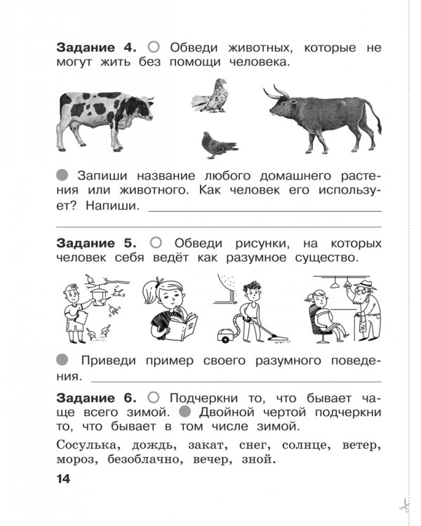 Окружающий мир. 1 класс. Итоговые работы