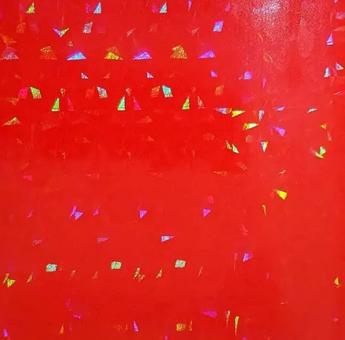 Мелованная металлизированная бумага с голографией "Красная голография", 70x100 см, арт. 82507 Мелованная металлизированная бумага с голографией "Красная голография", 70x100 см, арт. 82507