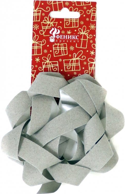 Декоративный бант "Серебро бархат", арт. 82278 Декоративный бант "Серебро бархат", арт. 82278