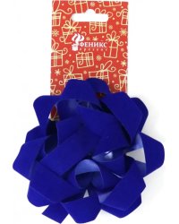 Декоративный бант "Синий бархат", арт. 82275