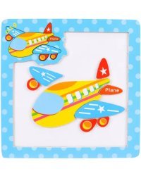 Магнитная пазл-рамка. Самолетик, 8 элементов