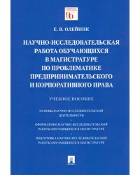 Научно-исследовательская работа обучающихся в магистратуре по проблематике предпринимат. права