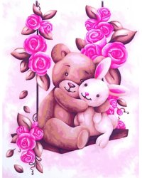 Набор для рисования по номерам. Плюшевые друзья