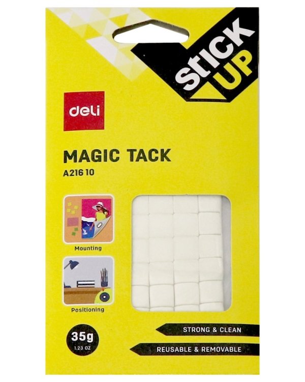 Клеевые подушечки Deli "Stick UP", цвет: белый, 35 грамм, арт. EA21610