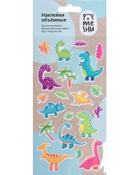 Наклейки объемные &quot;Dinosaurs&quot;, 10x19 см