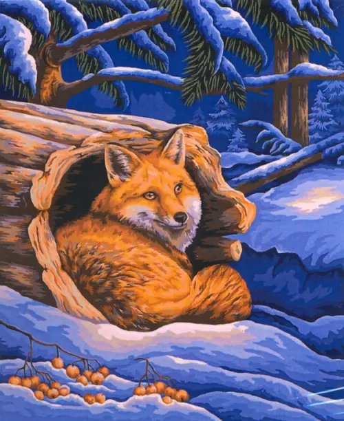 Набор для рисования по номерам. Русская Живопись Уютный ночлег, 30х40 см