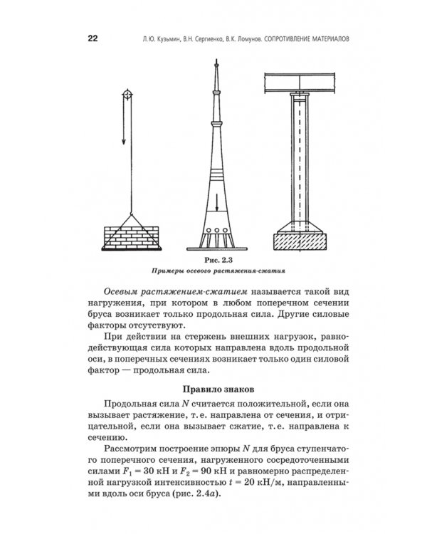 Сопротивление материалов. Учебное пособие. СПО
