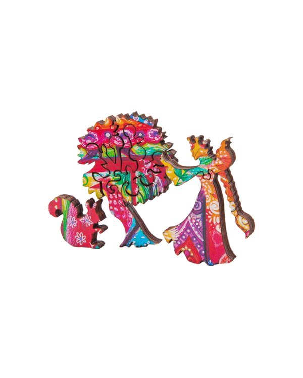 Пазл деревянный. Иван Царевич и серый волк, 120 деталей