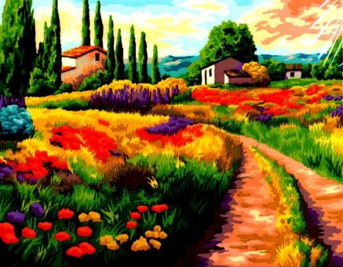 Набор для рисования по номерам. на холсте. Начало пути, 40x50 см Набор для рисования по номерам. на холсте. Начало пути, 40x50 см