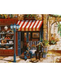 Набор для рисования по номерам на холсте Русская живопись "Уличные музыканты", 40x50 см