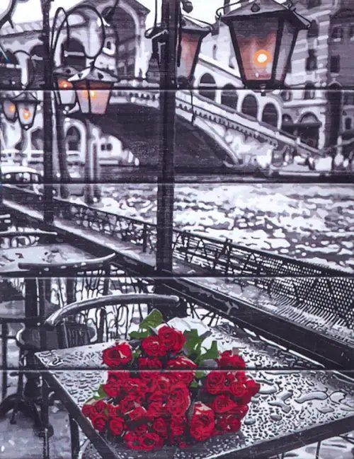 Картины по номерам на дереве "Венецианская набережная", 40x50 см Картины по номерам на дереве "Венецианская набережная", 40x50 см