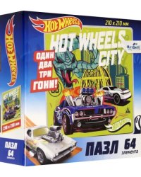 Пазл. Hot Wheels. Город, 64 элемента