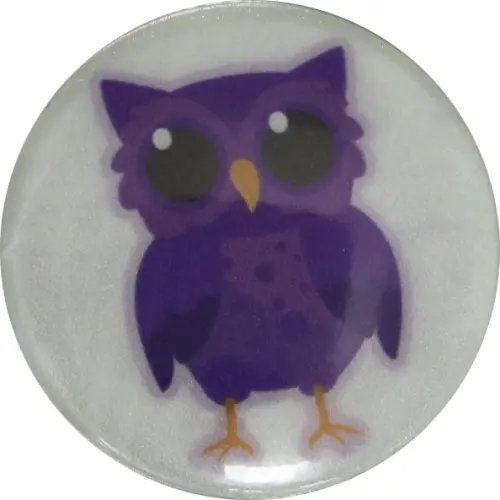 Значок светоотражающий &quot;Сова&quot;, 56 мм