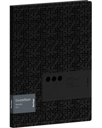 Папка с пружинным скоросшивателем "DoubleBlack", А4, 17 мм, 600 мкм
