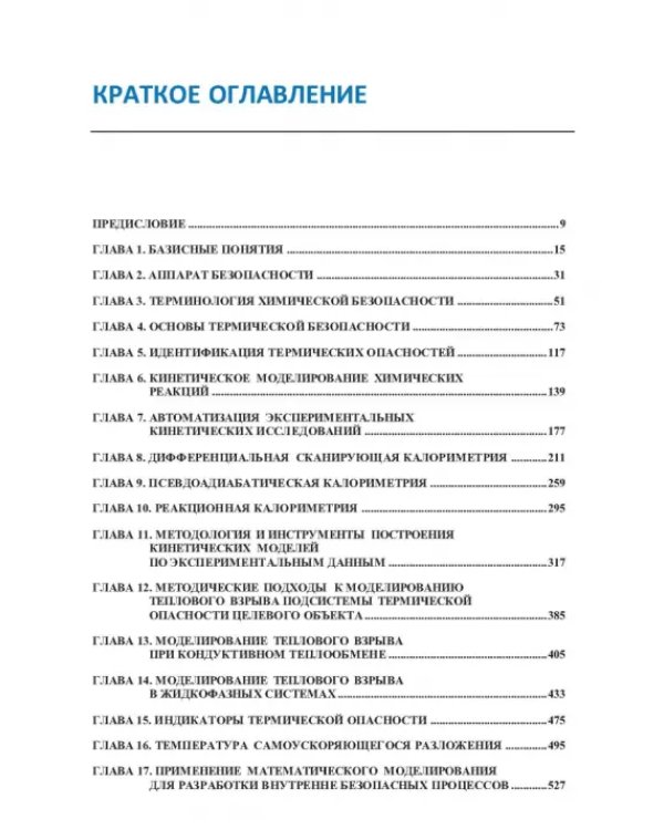 Термические опасности и термическая безопасность энергонасыщенных веществ, химических процессов