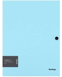 Папка на кнопке "Instinct", А4, 600 мкм, аквамарин