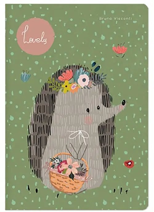 Тетрадь "Ёжик с корзинкой", А5, 40 листов, клетка Тетрадь "Ёжик с корзинкой", А5, 40 листов, клетка