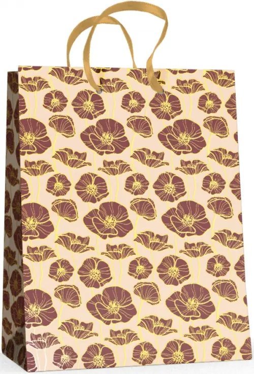 Пакет подарочный "Маки" (17.8x22.5x10.2 см) Пакет подарочный "Маки" (17.8x22.5x10.2 см)