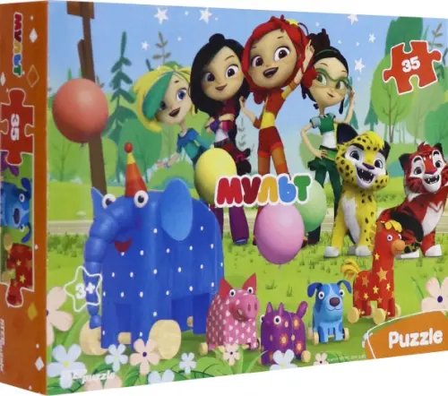 Пазл. Сказочный патруль и другие мультфильмы, 35 элементов Пазл. Сказочный патруль и другие мультфильмы, 35 элементов