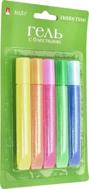 Гель с глиттером для декора, цветовая гамма №7, 5 цветов (10.5 грамм) Гель с глиттером для декора, цветовая гамма №7, 5 цветов (10.5 грамм)
