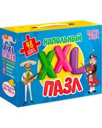 Напольный XXL пазл. Карта мира, 48 элементов