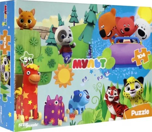 Пазл. Ми-ми-мишки и другие мультфильмы, 104 элемента Пазл. Ми-ми-мишки и другие мультфильмы, 104 элемента