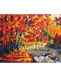 Набор для рисования по номерам. Солнечная осень