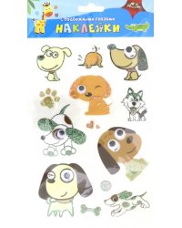 Наклейки с подвижными глазками "Милые щенки"