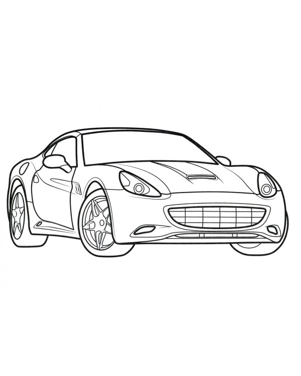 Раскраска. Современные автомобили