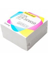 Блок для записей бумажный &quot;Silwerhof. Эконом&quot;, цвет: белый, 90х90х45 мм, арт. 701023