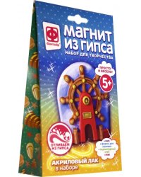 Магнит из гипса. Штурвал