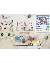 Набор для рисования по номерам на картоне Русская живопись "Единорожка", 20х30 см